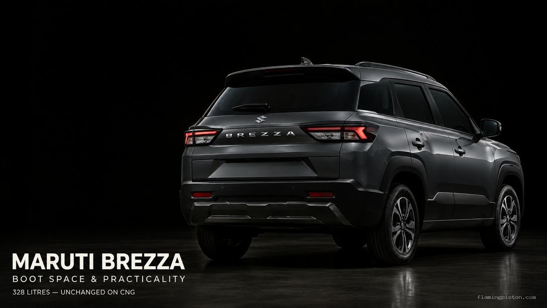 2026 Maruti Brezza boot space and rear seat practicality