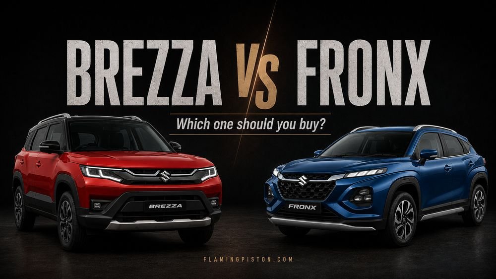 Maruti Brezza vs Fronx, side by side