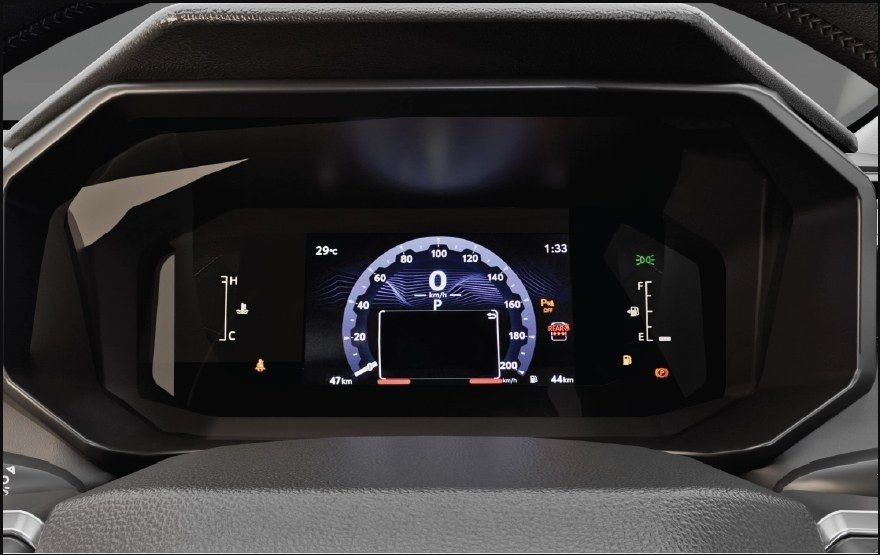 New Toyota Hilux digital instrument cluster