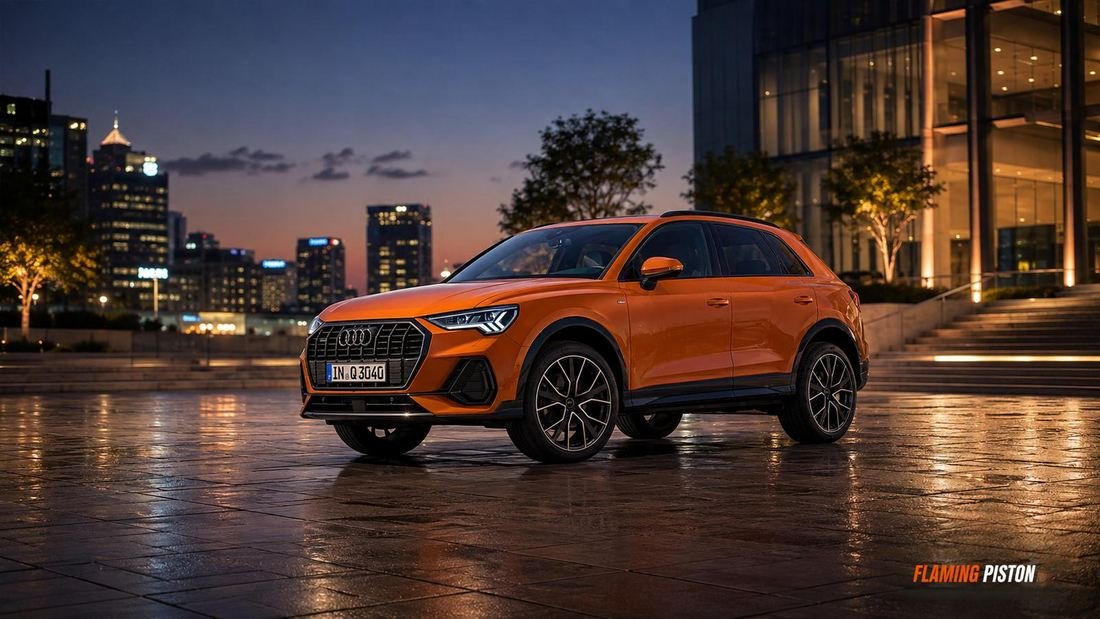 New third-generation Audi Q3 compact luxury SUV, front three-quarter view