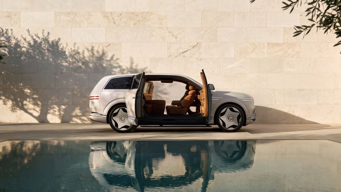 Genesis GV90 electric flagship SUV with coach doors revealed