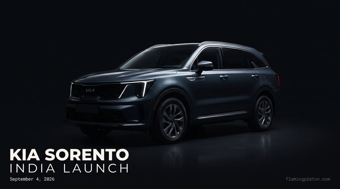 Kia Sorento three-row SUV front three-quarter view